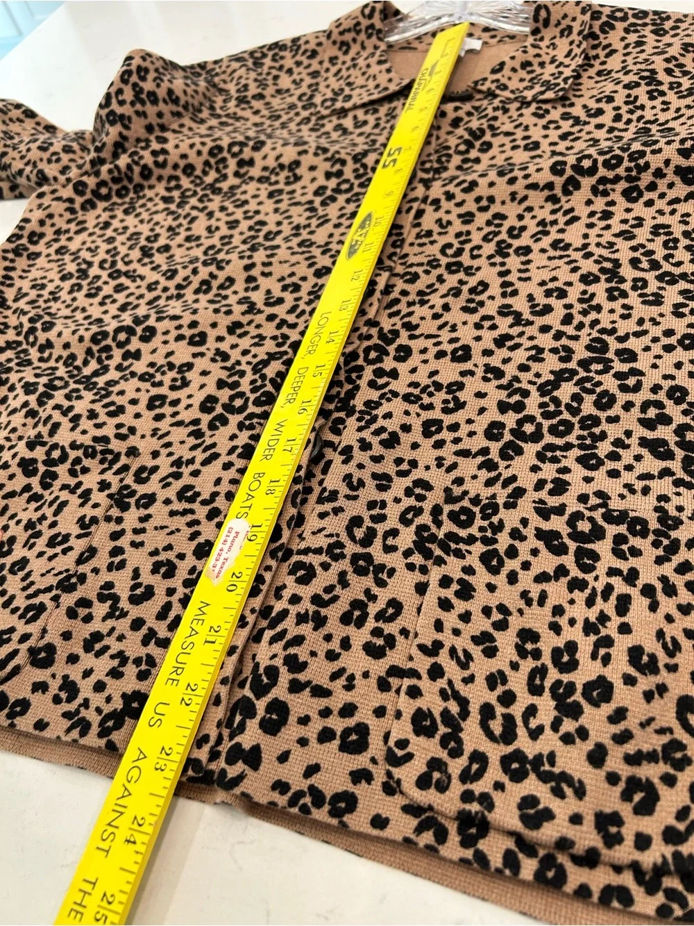 H&M Leopard Print Button-Front Cardigan - Tan & Black